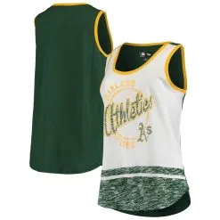 G-III Sports By Carl Banks Women's White Oakland Athletics Blowout Tank Top