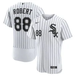 Nike Men's Luis Robert White/Black Chicago White Sox Home Authentic Player Jersey