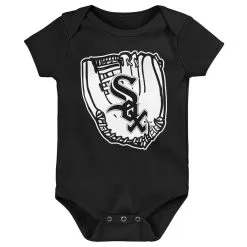 Outerstuff Newborn & Infant Heather Gray/Black/White Chicago White Sox Minor League Player Three-Pack Bodysuit Set -Minnesota Twins Shop DSCO1162025486 CKZW ALT3