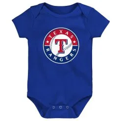 Outerstuff Newborn & Infant Royal Texas Rangers Primary Team Logo Bodysuit
